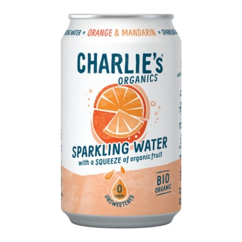 Charlie&#39;s Organic | Orange & Mandarin | Bio | Blik | 12 x 33 cl