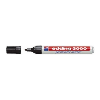 Edding | Permanent Marker 3000 | Zwart | Per stuk