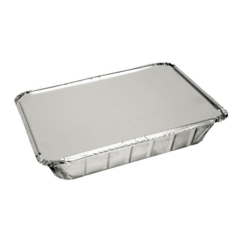 Aluminium Bak  met deksel 21 x 15 x 4 cm | 10 x 25 stuks