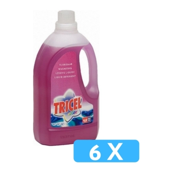 Tricel | Vloeibaar wasmiddel | Color | Fles 6 x 1.5 liter