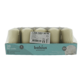 Bolsius | Stompkaarsen | 100/50 | Ivoor | 20 stuks