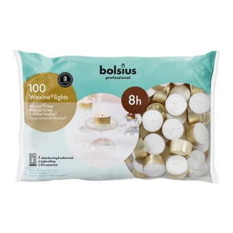 Bolsius | Waxine Lichten | 8 uur | 100 stuks