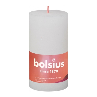 Bolsius | Rustieke Stompkaarsen 130/68 | Cloudy White | 6 stuks