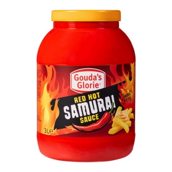 Gouda&#39;s Glorie | Red Hot Samurai Sauce | 3 liter