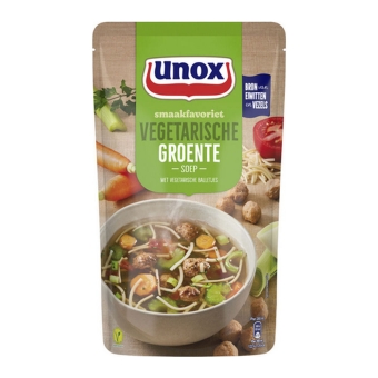 Unox | Soep | Groenten met Vegetarische Balletjes | 5 x 570 ml