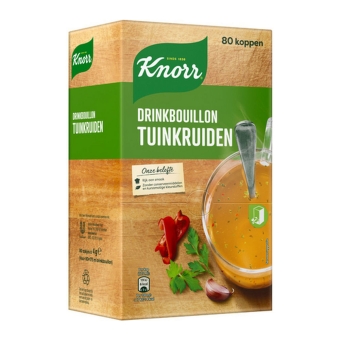 Knorr | Drinkbouillon Tuinkruiden | Doos 80 stuks