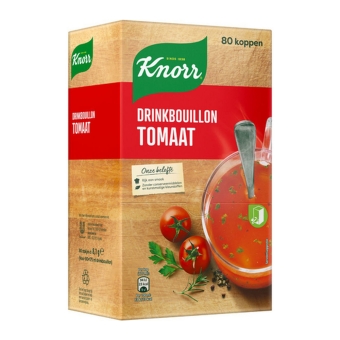 Knorr | Drinkbouillon tomaat | Doos 80 stuks