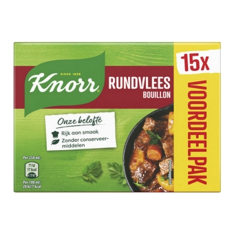 Knorr | Bouillon | Rundvlees | 12 x 15 x 10 gram