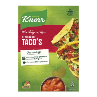 Knorr | Wereldgerechten | Mexicaanse Tacos | 6 x 136 gram