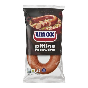 Unox | Pittige Rookworst | 8 x 275 gram