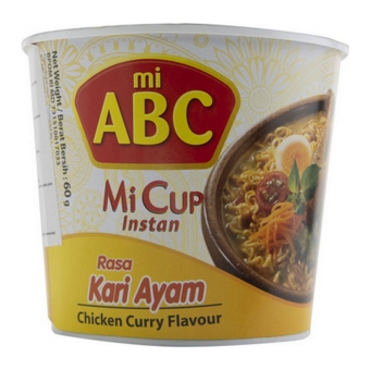 ABC | Chicken Curry Noodles Cup | 24 x 60 gram