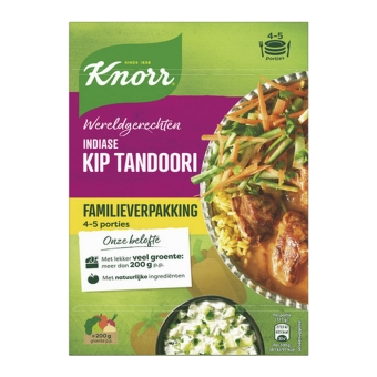 Knorr | Wereldgerechten | Foodtrips Kip Tandoori Xl | 5 x 493 gram