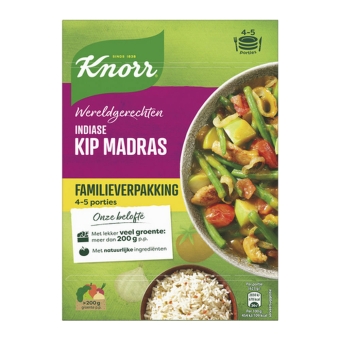 Knorr | Wereldgerechten | Foodtrips Indiase Kip Madras Xl | 5 x 529 gram