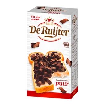 De Ruijter | Chocoladevlokken Puur | 14 x 300 gram