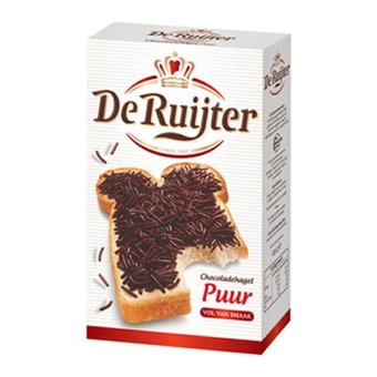 De Ruijter | Chocoladehagelslag Puur | 18 x 390 gram