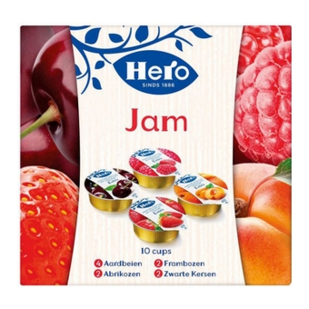 Hero | Jam Assortiment Cups | 120 x 25 gram