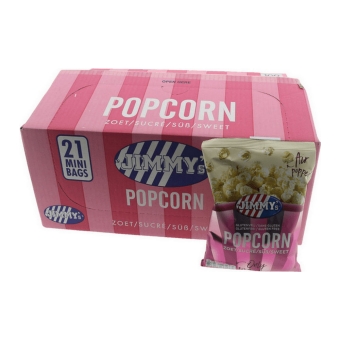 Jimmy's | Zoete Popcorn | 21 x 27 gram