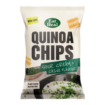 Eat Real | Sour Cream & Chives Quinoa Chip | 10 x 90 gram