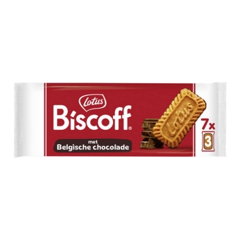 Lotus Biscoff | Speculoos Met Chocolade | 12 x 7 x 3 stuks