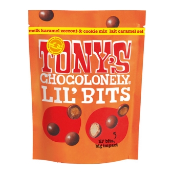 Tony&#39;s | Lil&#39;Bits Melk Karamel Zeezout Biscuit | 8 x 120 gram