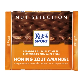 Ritter Sport | Honing Zout Amandel | 11 x 100 gram