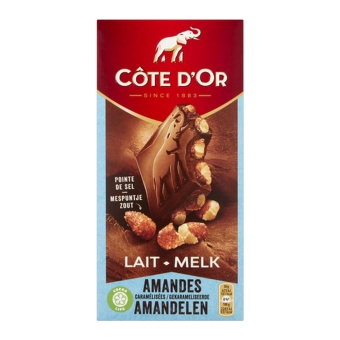 Côte d&#39;Or | Bloc Melk Gekarameliseerde Amandel | 9 x 180 gram