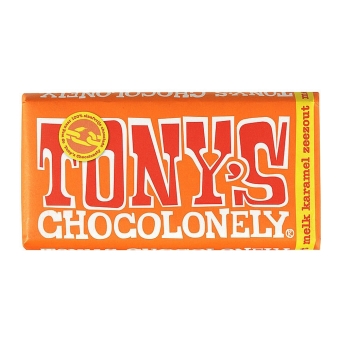 Tony's Chocolonely | Melk Karamel Zeezout | 15 x 180 gram