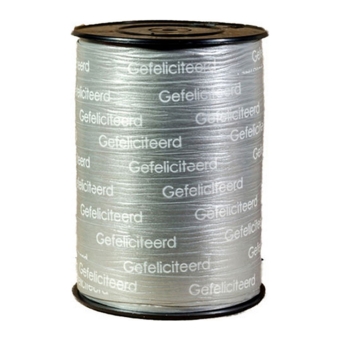 Lint | Gefeliciteerd Zilver | 10 mm x 225 m | Per rol