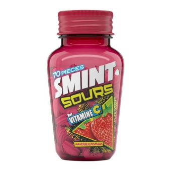 Smint | Sours Aardbei | Pot | 6 x 70 stuks