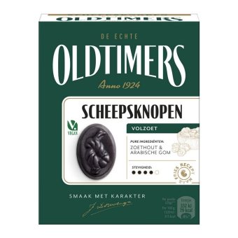 Oldtimers | Scheepsknopen Drop | 235 gr | 6 doosjes