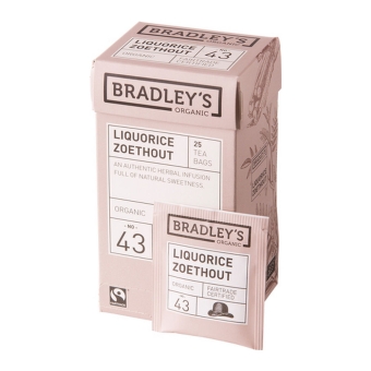 Bradley&#39;s | Organic Black Tea Liquorice | 4 x 25 x 2 gram