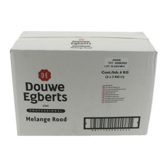 D.E. | Melange | Rood | Bonen | 2 x 3 kg