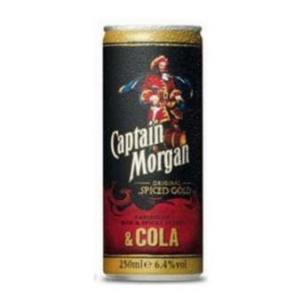 Captain Morgan | Rum & Cola | 12 x 25 cl