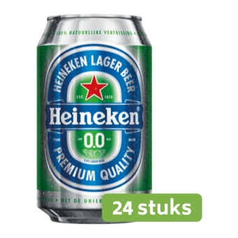 Heineken | 0.0% Alcoholvrij | Blik 24 x 33 cl