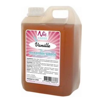 Nic | Milkshakesiroop Vanille | 2 liter