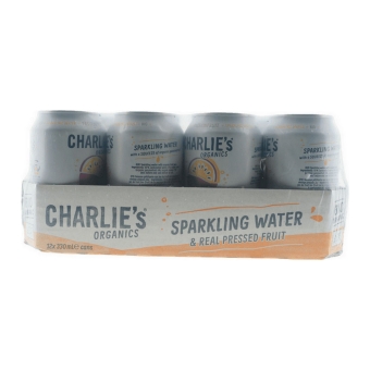 Charlie's Organics | Sparkling Water Passionfruit Bio | 12 x 33 cl