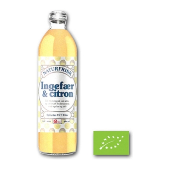 Naturfrisk | Cordial Ginger & Lemon Bio | 12 x 500 ml