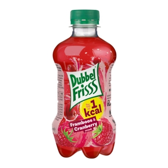 Dubbelfrisss | Framboos-Cranberry 1 kcal | Petfles | 12 x 0.275 liter