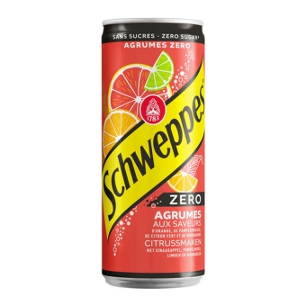 Schweppes | Agrumes Zero | 4 x 6 X 33 cl