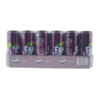 Fanta | Cassis | Sleek Blik | 24 x 33 cl