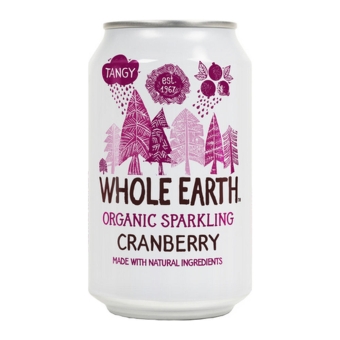 Whole Earth | Cranberry Bio | Blik | 24 x 33 cl