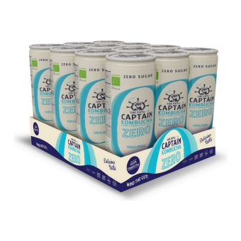 The Gutsy Captain | Kombucha Zero Original | Bio | 12 x 250 ml