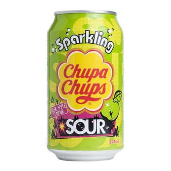 Chupa Chups | Sour Green Apple | Blik | 24 x 345 ml