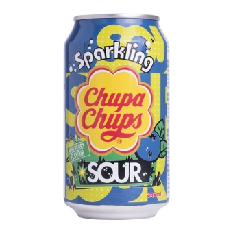 Chupa Chups | Sour Blueberry | Blik | 24 x 345 ml