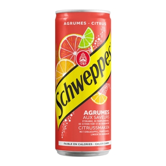 Schweppes | Agrumes | Blik | 24 x 33 cl