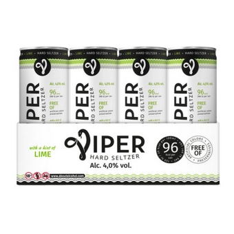 Viper | Hard Seltzer | Lime | Blik | 12 x 33 cl