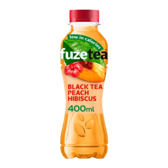 Fuze Black Tea Peach Hibiscus | 12 x 0,4 liter