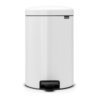 Brabantia | Pedaalemmer 20 liter NewIcon | Wit | Kunstof Binnenemmer