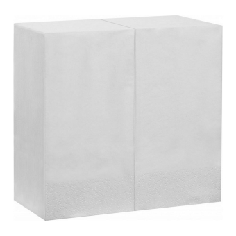 Servetten 2-laags | 1/8 vouw | Wit | 33x33cm | 48x50 stuks