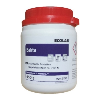 Ecolab | Bakta | Desinfectietabletten | 250 stuks